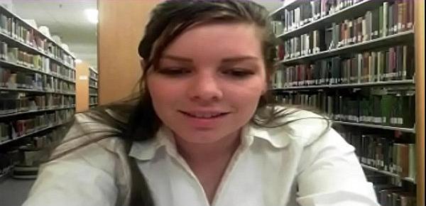  Squirt whoresNaughty Brunette Getting a Messy Squirt in a Public Library